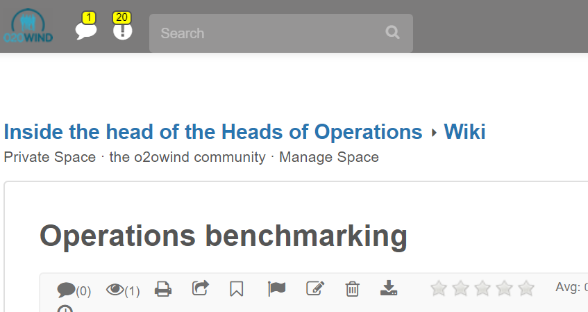 Operations benchmarking